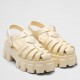 Prada Foam Sandals in Quartz Rubber