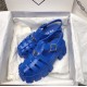 Prada Foam Sandals in Blue Rubber