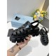 Prada Foam Sandals in Black Rubber