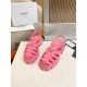 Prada Foam Sandals in Pink Rubber