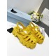 Prada Foam Sandals in Yellow Rubber