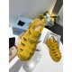 Prada Foam Sandals in Yellow Rubber