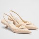 Prada Slingback Pumps in Powder Padded Leather