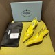 Prada Slingback Pumps in Yellow Padded Leather