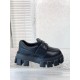 Prada Loafers in Black Soft Padded Nappa Leather