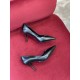 Prada Pumps 85mm In Black Brushed Leather