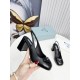 Prada Slingbacks Pumps 75mm In Black Patent Leather