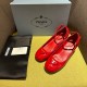 Prada Pumps 35mm in Red Patent Leather