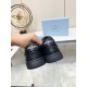 Prada Women's Sneakers in Black Nappa Leather