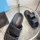 Prada Women's Sandals in Black Padded Nappa Leather