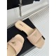 Prada Women's Slides in Beige Saffiano Leather