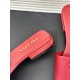 Prada Women's Slides in Red Saffiano Leather