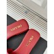 Prada Women's Slides in Red Saffiano Leather