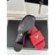 Prada Heeled Sandals 35mm in Red Saffiano Leather