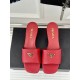 Prada Heeled Sandals 35mm in Red Saffiano Leather