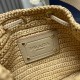 Prada Crochet Mini Bucket Bag in Natural Raffia-effect Yarn