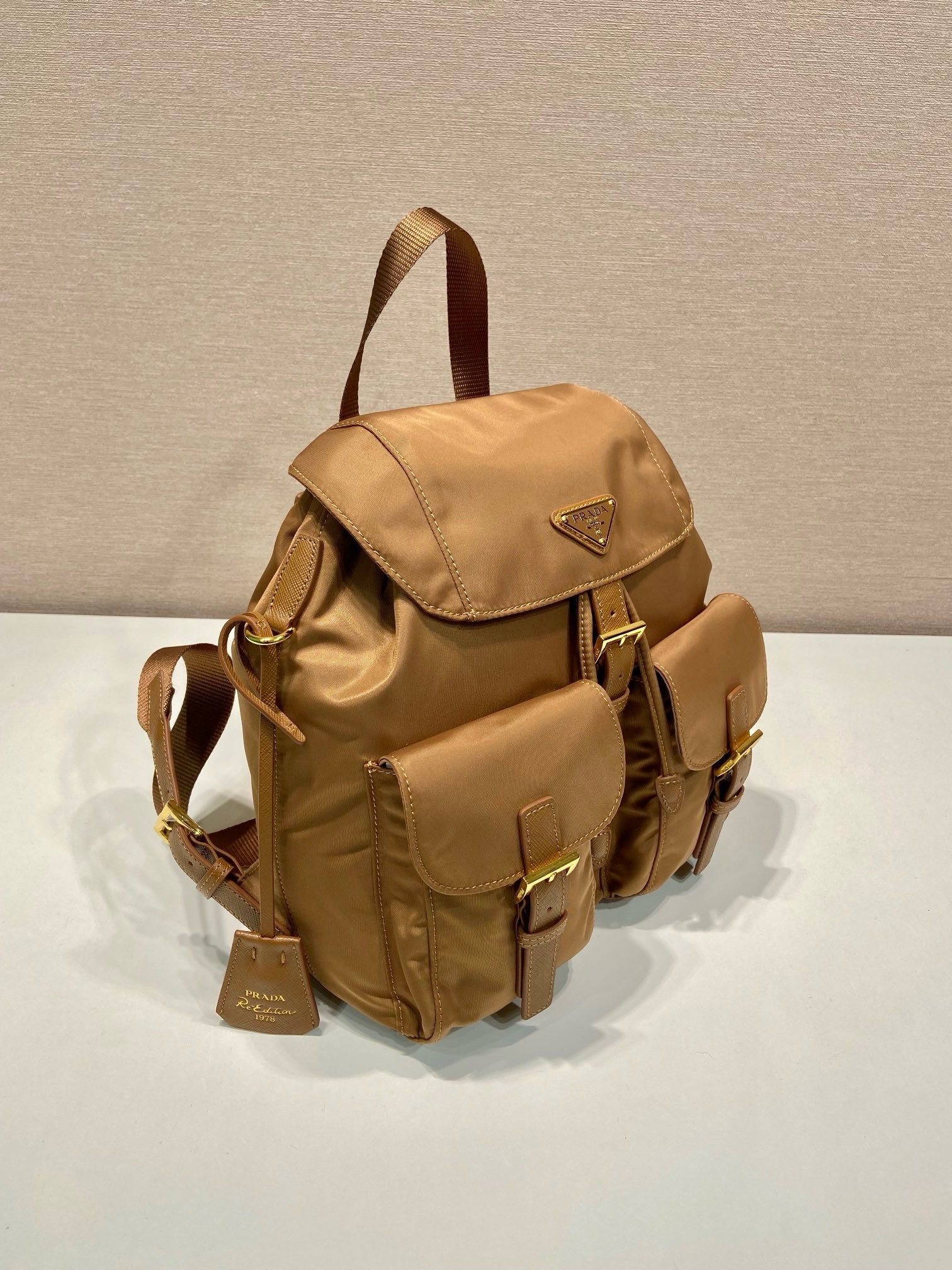 Prada Re-Edition 1978 Small Backpack in Brown Re-Nylon