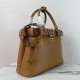 Prada Buckle Medium Bag with Belt in Brown Leather