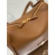 Prada Top Handle Bag in Caramel Grained Leather