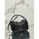 Prada Top Handle Bag in Black Grained Leather