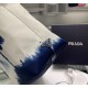 Prada Drill Tote Bag with Blue Printed