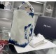 Prada Drill Tote Bag with Blue Printed