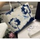 Prada Drill Tote Bag with Blue Printed