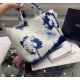 Prada Drill Tote Bag with Blue Printed