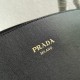 Prada Large Tote Bag in Black Smooth Calfskin