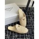 Prada Women's Crochet Mules in Natural Raffia