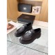 Prada Women's Double Chocolate Loafers in Black Leather