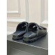 Prada Men's Strap Sandals in Black Leather