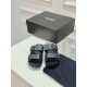 Prada Men's Strap Sandals in Black Leather