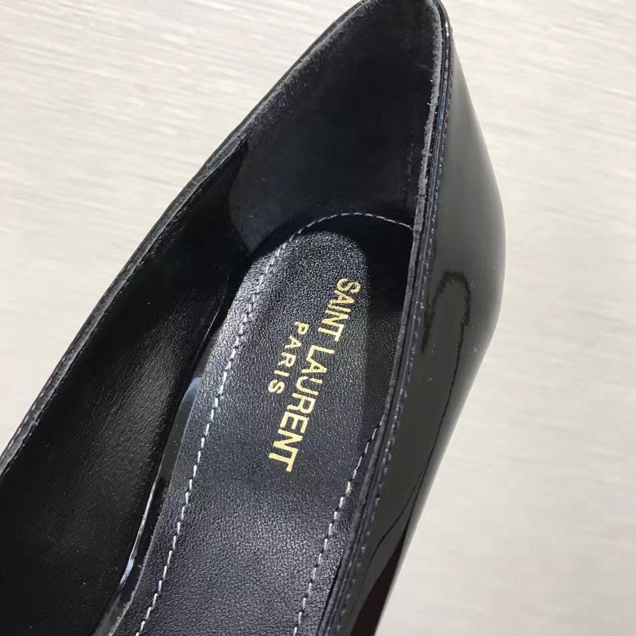 Saint Laurent Opyum 110 pump In Black Patent Leather