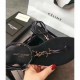 Saint Laurent Black Nu Pieds T-strap Sandals