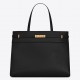 Saint Laurent Black Manhattan Medium Shopping Bag