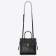 Saint Laurent Uptown Small Tote In Black Smooth Leather