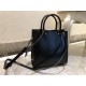 Saint Laurent Uptown Small Tote In Black Smooth Leather