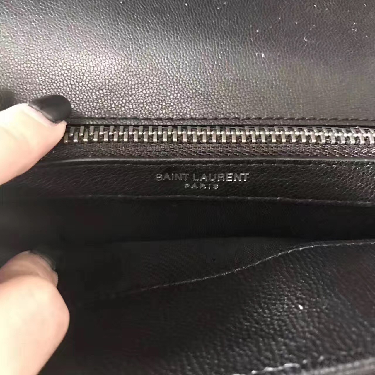 Saint Laurent Medium College Bag In Black Matelasse Leather