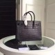 Saint Laurent Small Sac De Jour Bag In Black Crocodile Leather