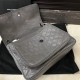 Saint Laurent Medium Niki Bag In Grey Crinkled Leather