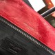 Saint Laurent Medium Niki Bag In Red Crinkled Leather