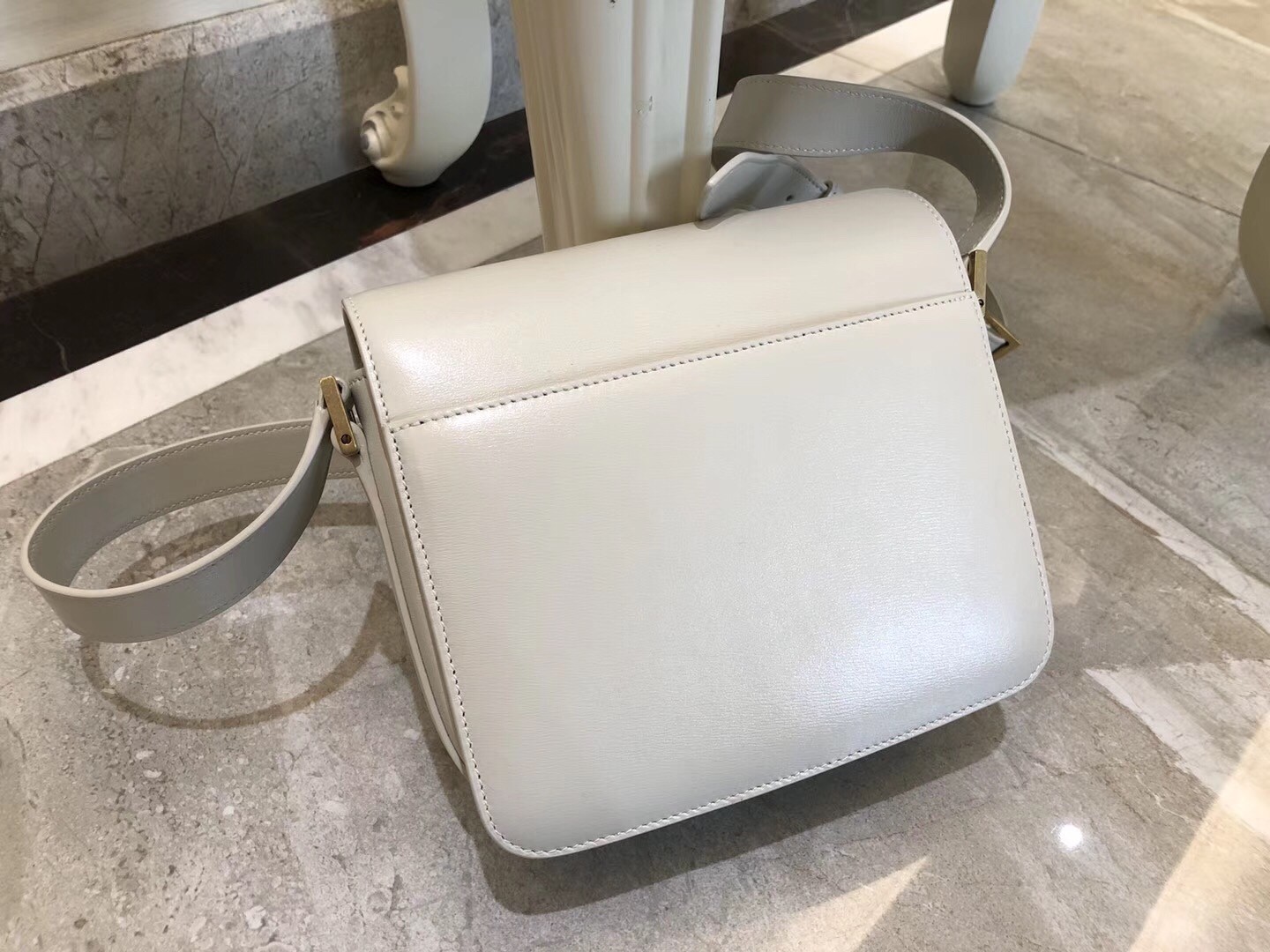 Saint Laurent Blanc LE 61 Small Saddle Bag