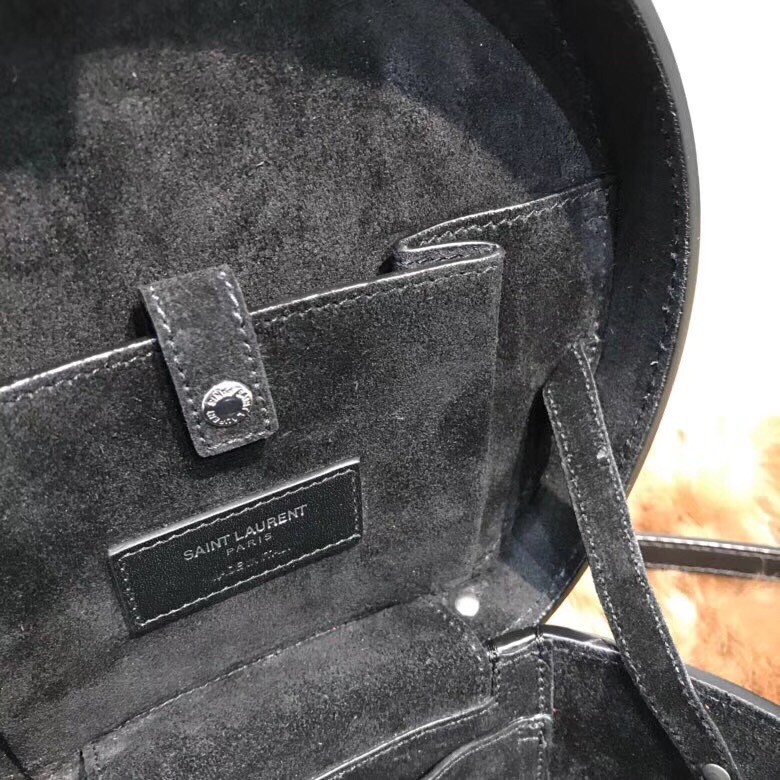 Saint Laurent Black Mica Hot Box Studs Bag