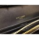 Saint Laurent Sulpice Chain Wallet In Black Smooth Leather