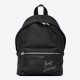 Saint Laurent Black Mini Toy City Embroidered Backpack