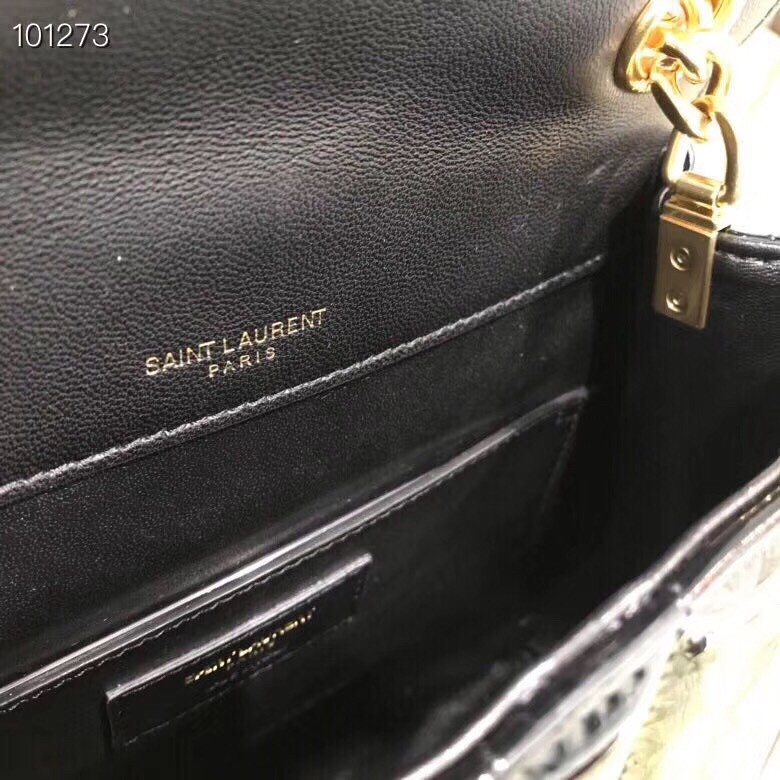 Saint Laurent Medium Vicky Bag In Black Patent Leather