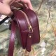 Saint Laurent Lou Belt Bag In Burgundy Calfskin