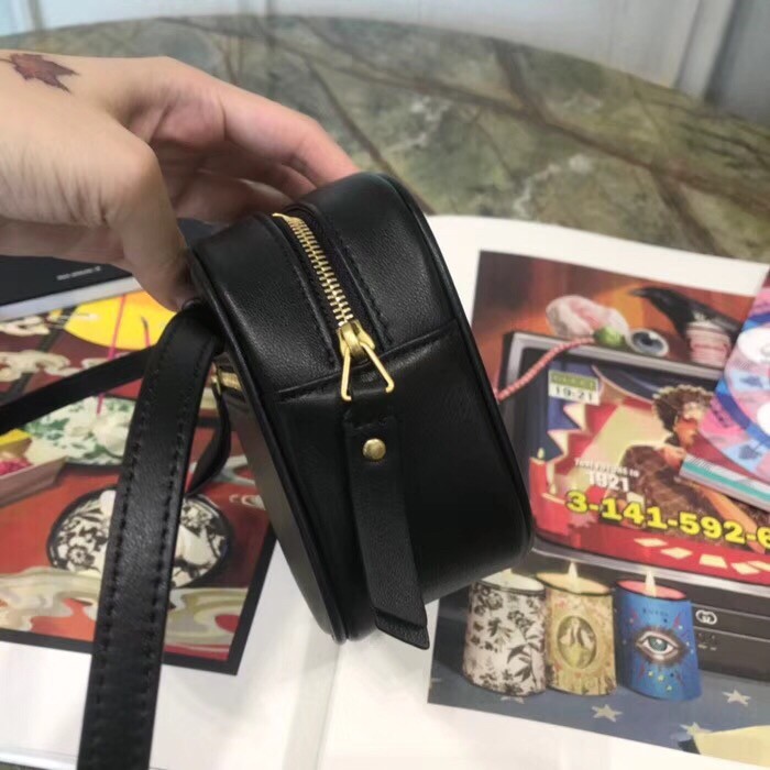 Saint Laurent Lou Belt Bag In Black Calfskin