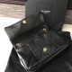 Saint Laurent Medium Jamie Bag In Black Patchwork Leather